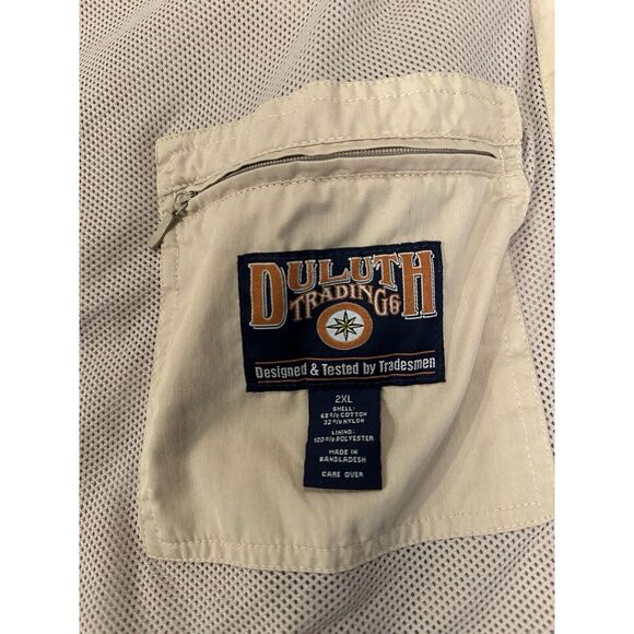 Duluth Trading Blazer Mens 2XL Cotton Nylon Gusseted 2 Button Sport Coat - Picture 3 of 11